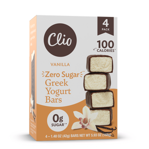 Refrigerated Greek Yogurt Bars - Full Size 4 Pack - Zero Sugar Vanilla