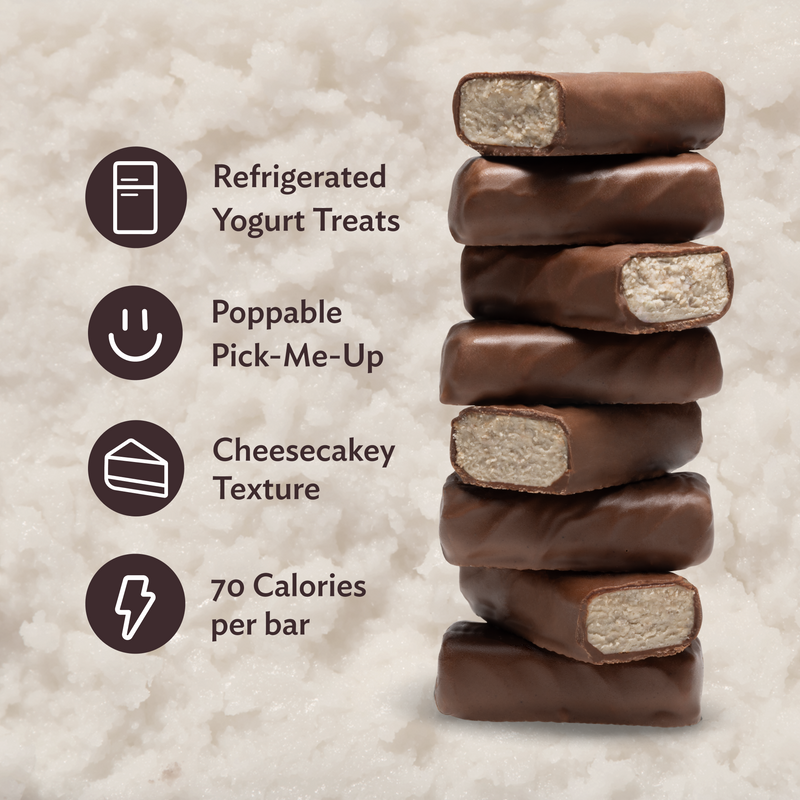 Refrigerated Greek Yogurt Bars - Mini Size 8 Pack - Cookies & Cream