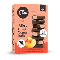 Refrigerated Greek Yogurt Bars - Mini Size 8 Pack - Peach