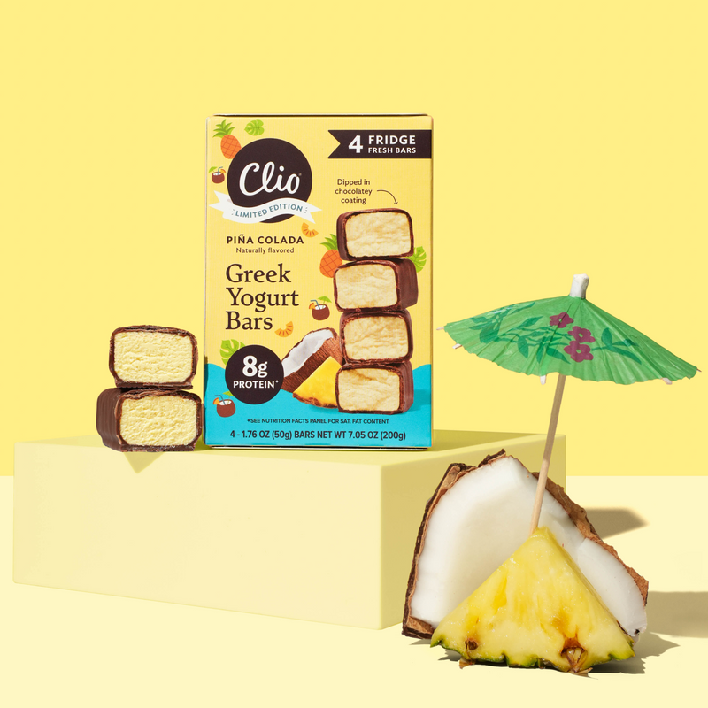 Refrigerated Greek Yogurt Bars - Full Size 4 Pack - Piña Colada
