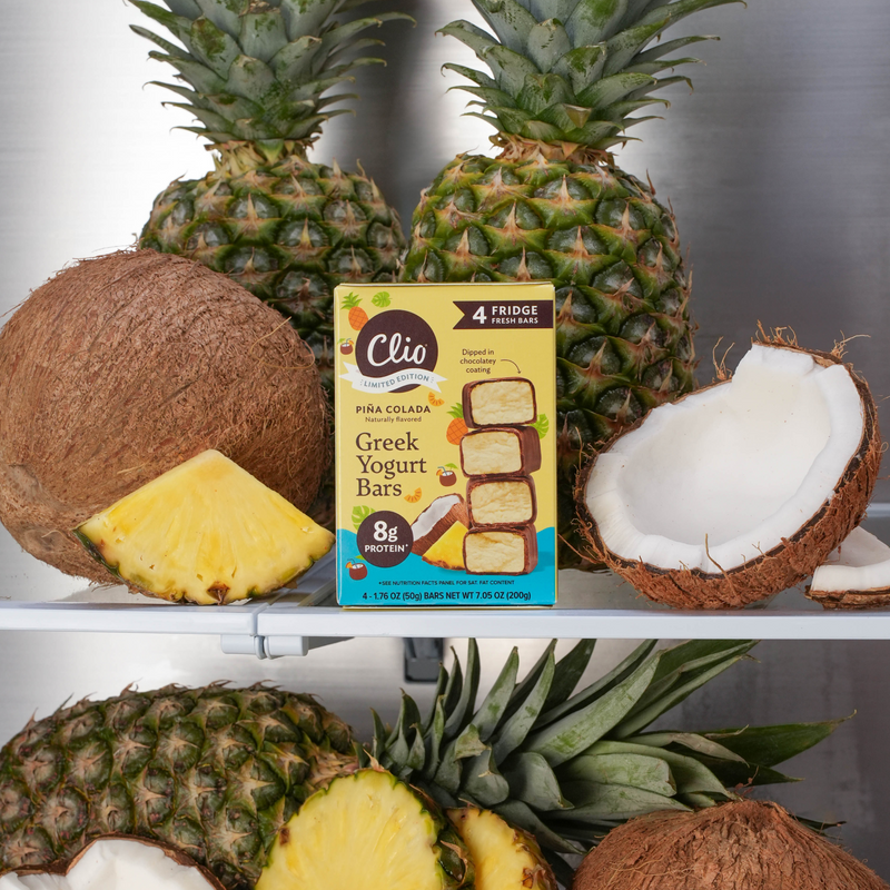 Refrigerated Greek Yogurt Bars - Full Size 4 Pack - Piña Colada