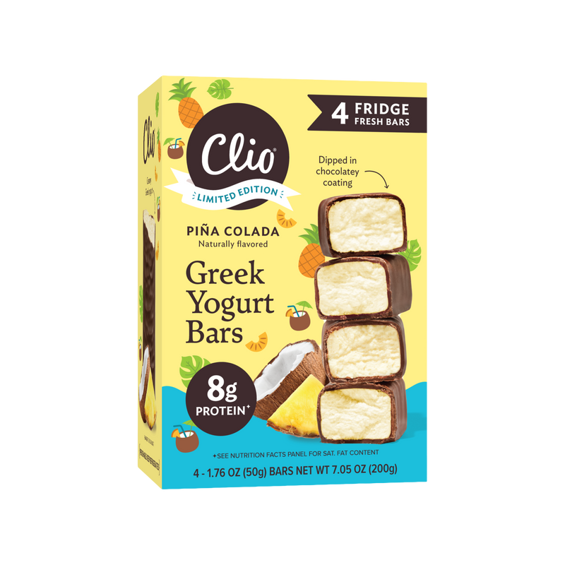 Refrigerated Greek Yogurt Bars - Full Size 4 Pack - Piña Colada