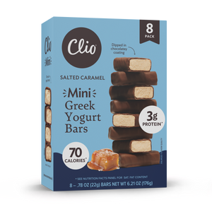 Refrigerated Greek Yogurt Bars - Mini Size 8 Pack - Salted Caramel