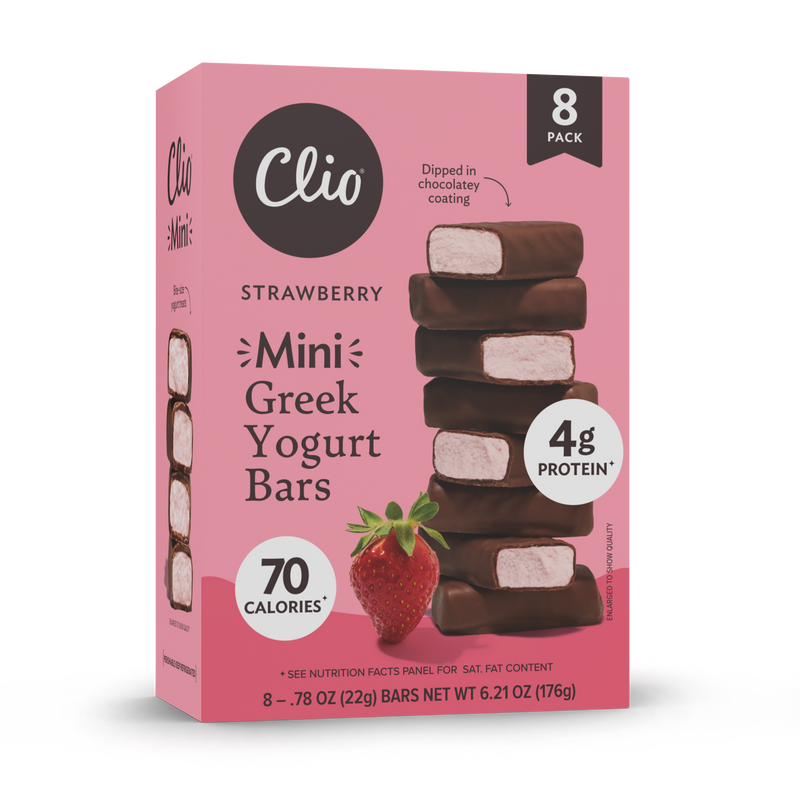Refrigerated Greek Yogurt Bars - Mini Size 8 Pack - Strawberry