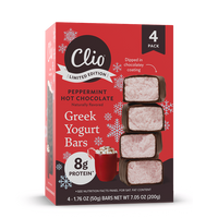 Refrigerated Greek Yogurt Bars - Full Size 4 Pack - Peppermint Hot Chocolate