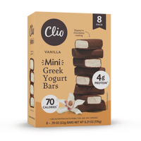 Refrigerated Greek Yogurt Bars - Mini Size 8 Pack - Vanilla