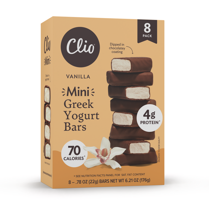 Refrigerated Greek Yogurt Bars - Mini Size 8 Pack - Vanilla